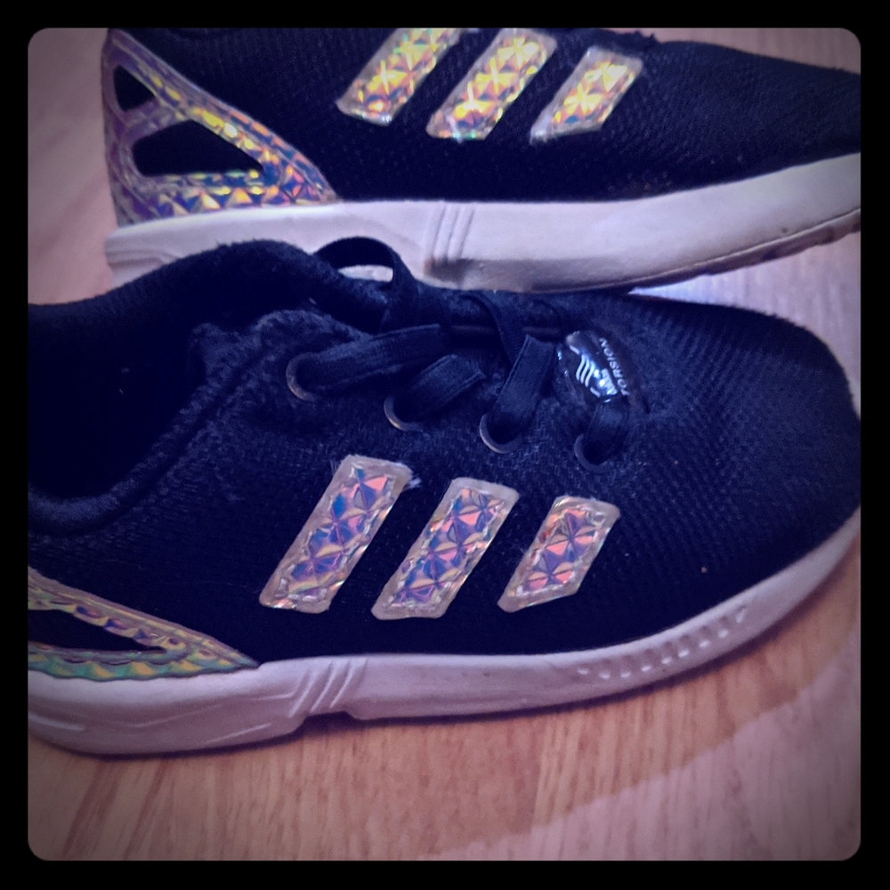 Toddler black Adidas